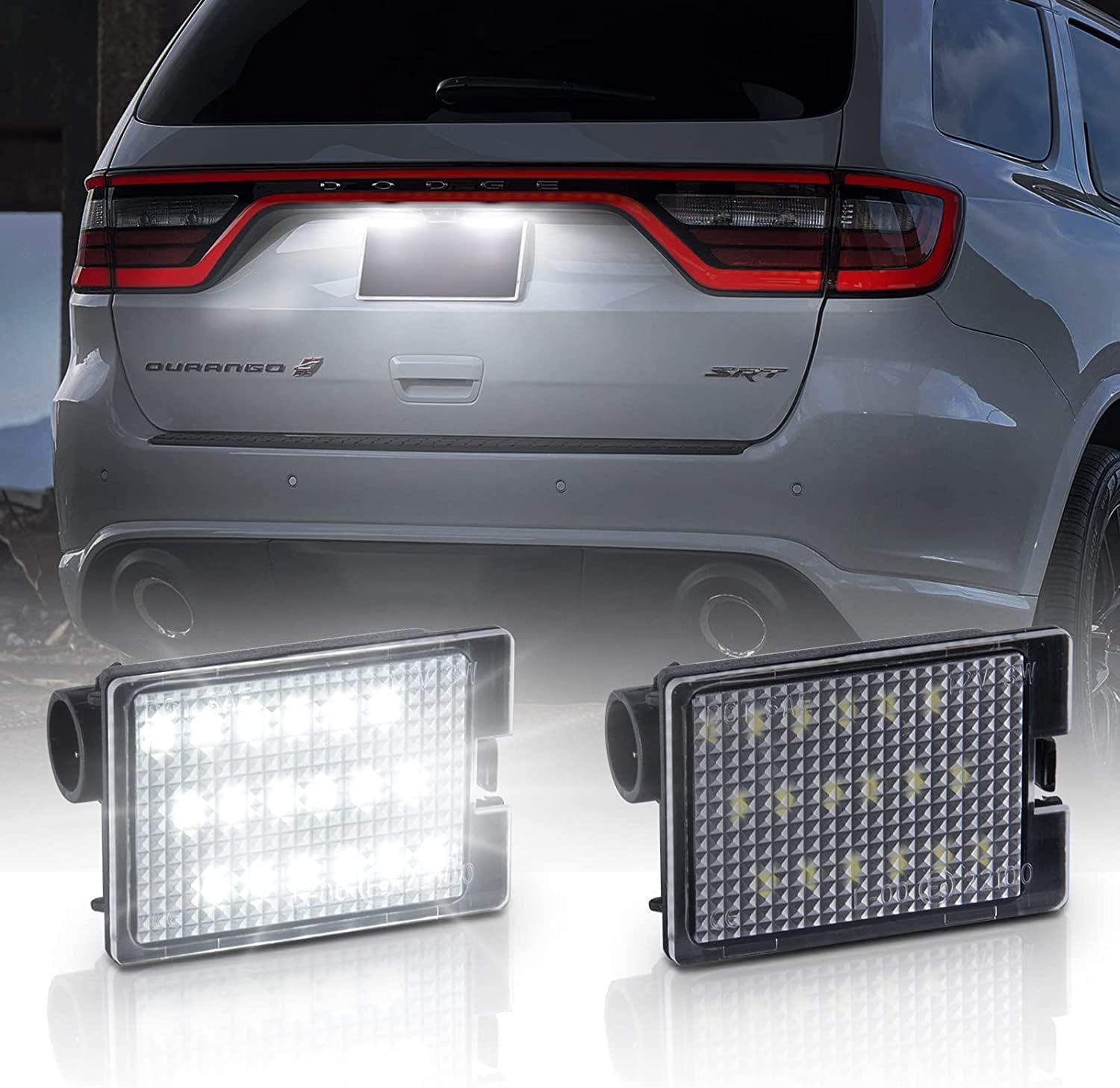 2Pcs LED License Plate Light For 2014-2022 Dodge Durango