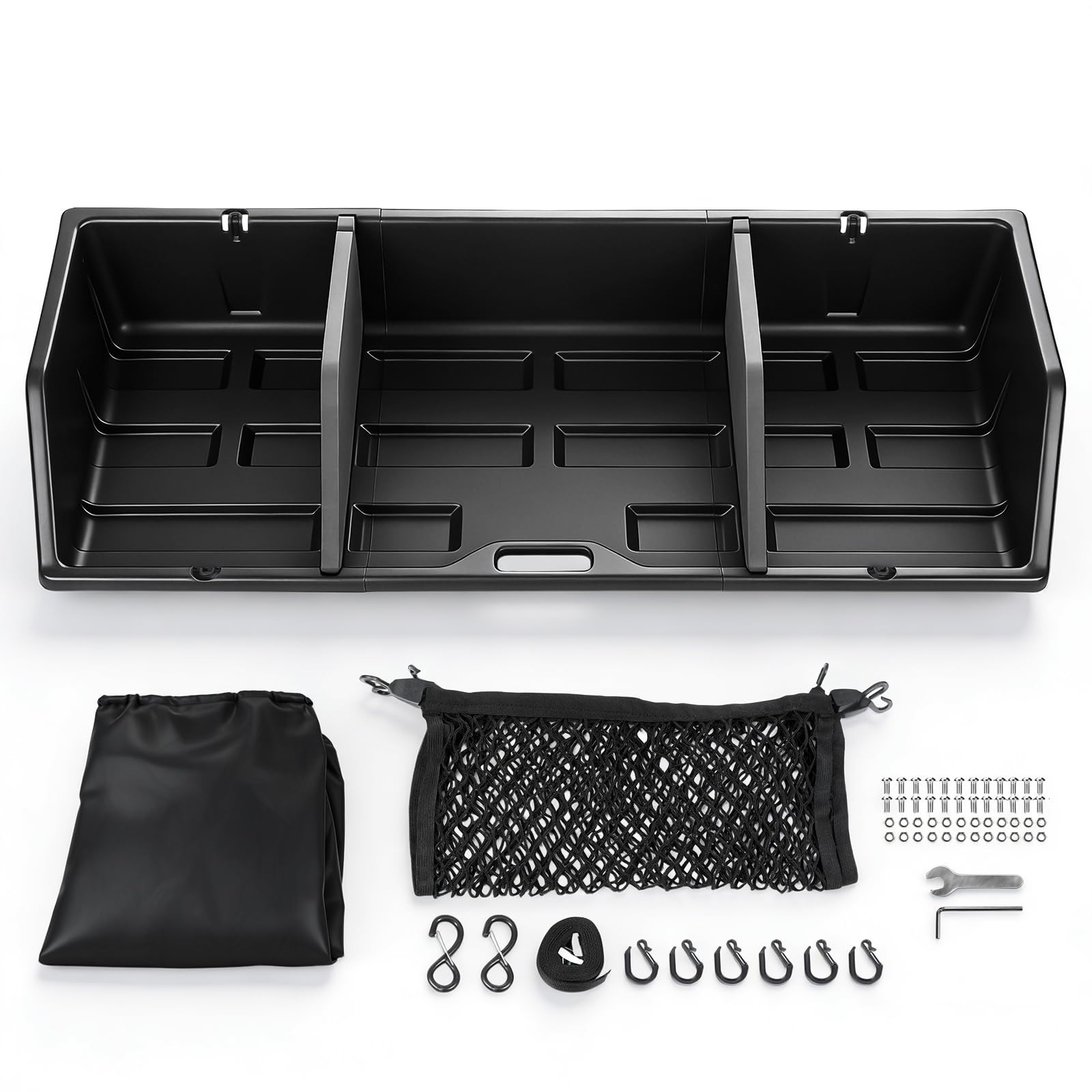 48/52/56 inch Truck Bed Cargo Box, Tailgate-slide Design for Effortless Loading/Unloading