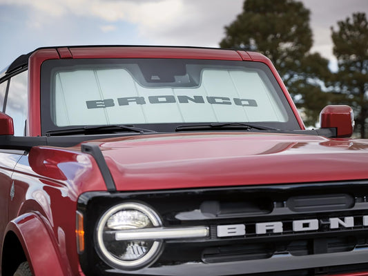 Ford UVS 100 Custom Sunscreen for Ford Bronco | Features Bronco Logo and Fits 2021-2025 | VM2DZ78519A02A
