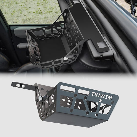 Tactical Organizer for Ford Bronco Accessories 2025 2021-2024, Overhead Organizer Storage Panel, Premium Manganese Steel Car Roof Control Panel Storage Basket Auto Accessories