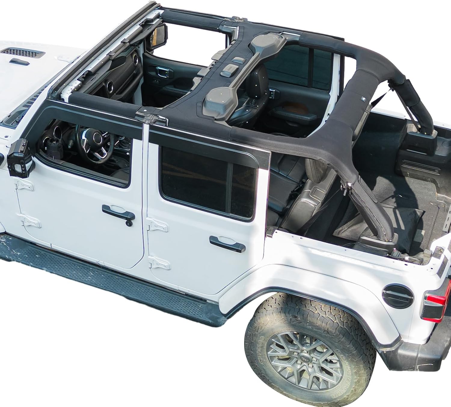 JOYTUTUS Roll Bar Cover Compatible with 2018-2025 Wrangler JL Unlimited JLU, JL 4 Doors Roll Bar Protection, Neoprene