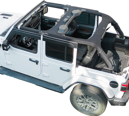 JOYTUTUS Roll Bar Cover Compatible with 2018-2025 Wrangler JL Unlimited JLU, JL 4 Doors Roll Bar Protection, Neoprene