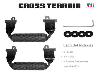 2 Pcs Grab Handles for Jeep Wrangler JL 2018–2026 Gladiator JT 2024–2026, Magnetic, Airbag Compatible
