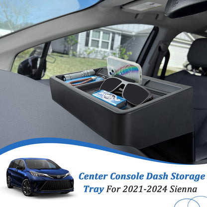 New Dash Tray Phone Holder Compatible with 2025 2026 Toyota Sienna 12.3" Screen (Not for LE Trim with 8" Screen)