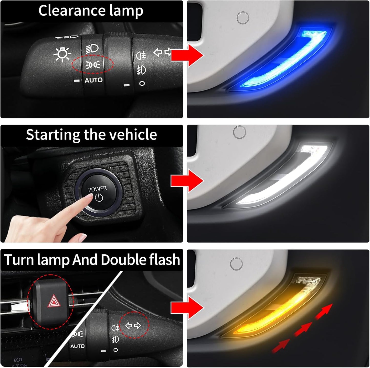 Dynamic Daytime Driving Lamp LED Turn Signal Light for 2024 - 2026 Toyota Land Cruiser 250 1958 Prado Lc250