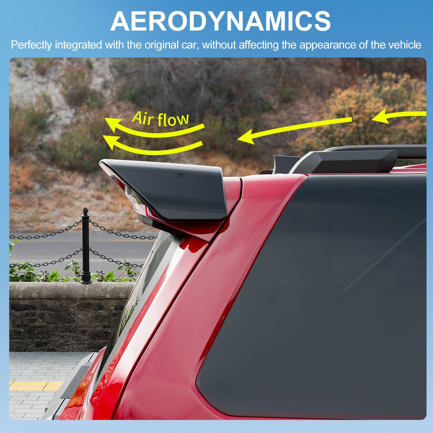 Xipoo Spoiler Compatible with 2025 Toyota 4Runner Trunk Lip Rear Roof Spoiler Glossy Black Trunk Wing Replacement for 2025 Toyota 4Runner Accessories