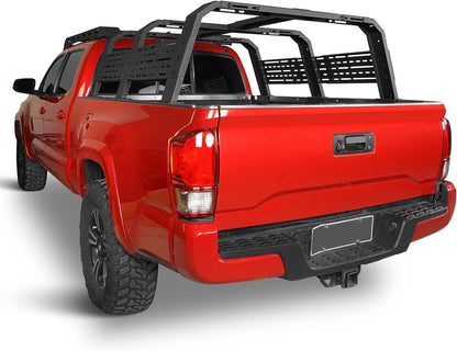 High Overland Bed Rack for Full-Size Trucks w/Bed Rails - Compatible with Toyota 07-23 Tundra & 05-23 Tacoma 6' Bed - OMOTOR