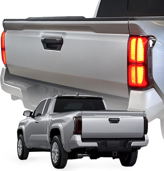 2PCS Smoked Black Taillight Protector Covers Custom Fit for Tacoma 2024 2025 Gen 4th