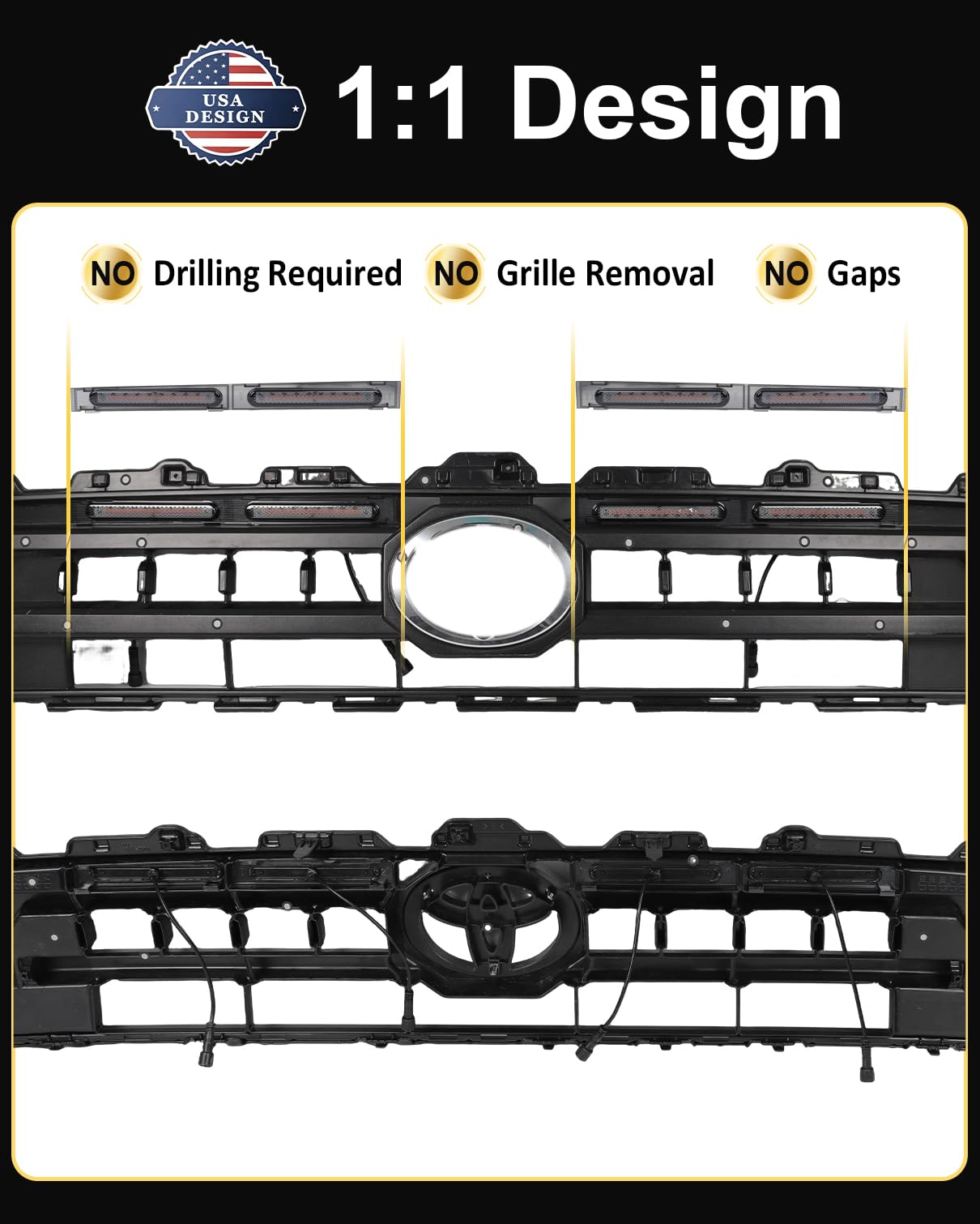 LED Grill Lights for Toyota 4Runner 2025-2026 SR5