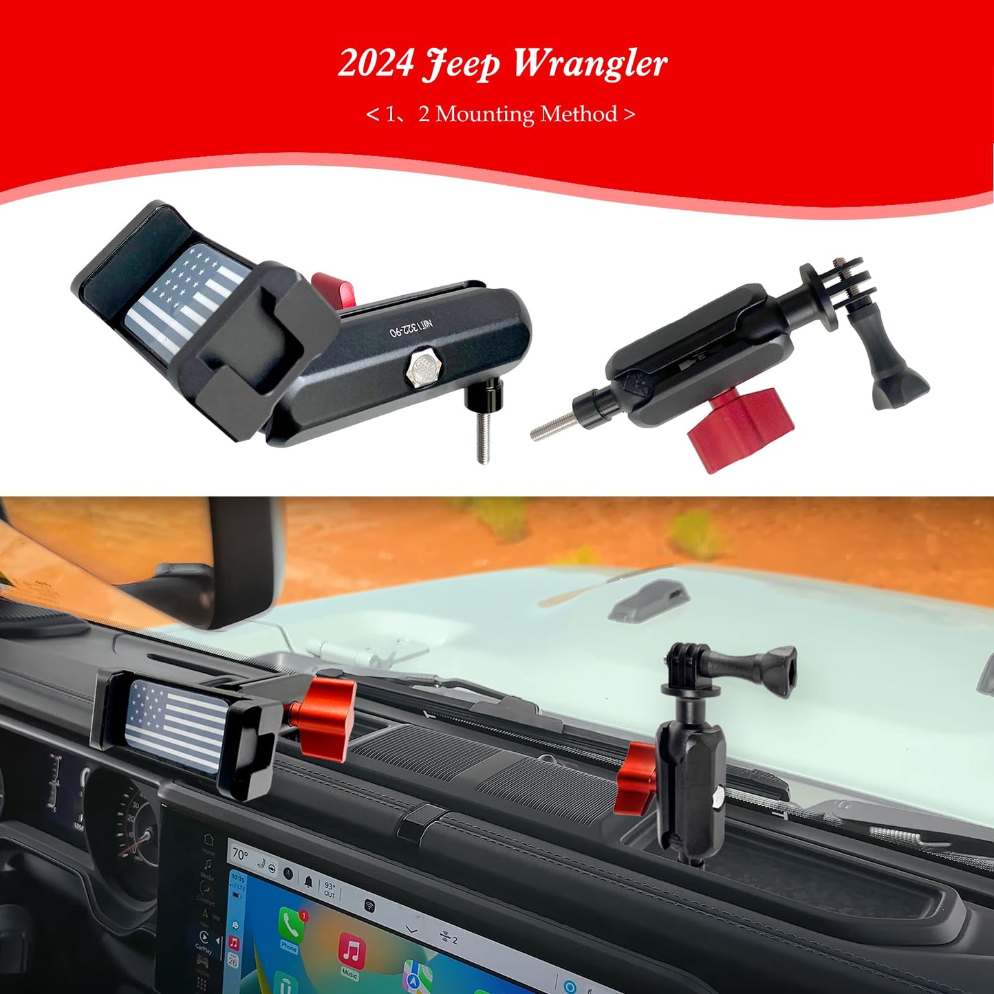 Metal Dash Platform Phone Holder for 2022 - 2026 Tundra & Sequoia