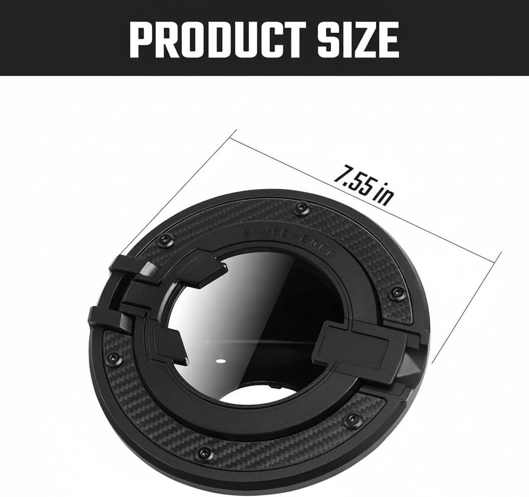 For Jeep Wrangler JL 2018-2024 Aluminum Transparent Space Capsule Gas Tank Cover