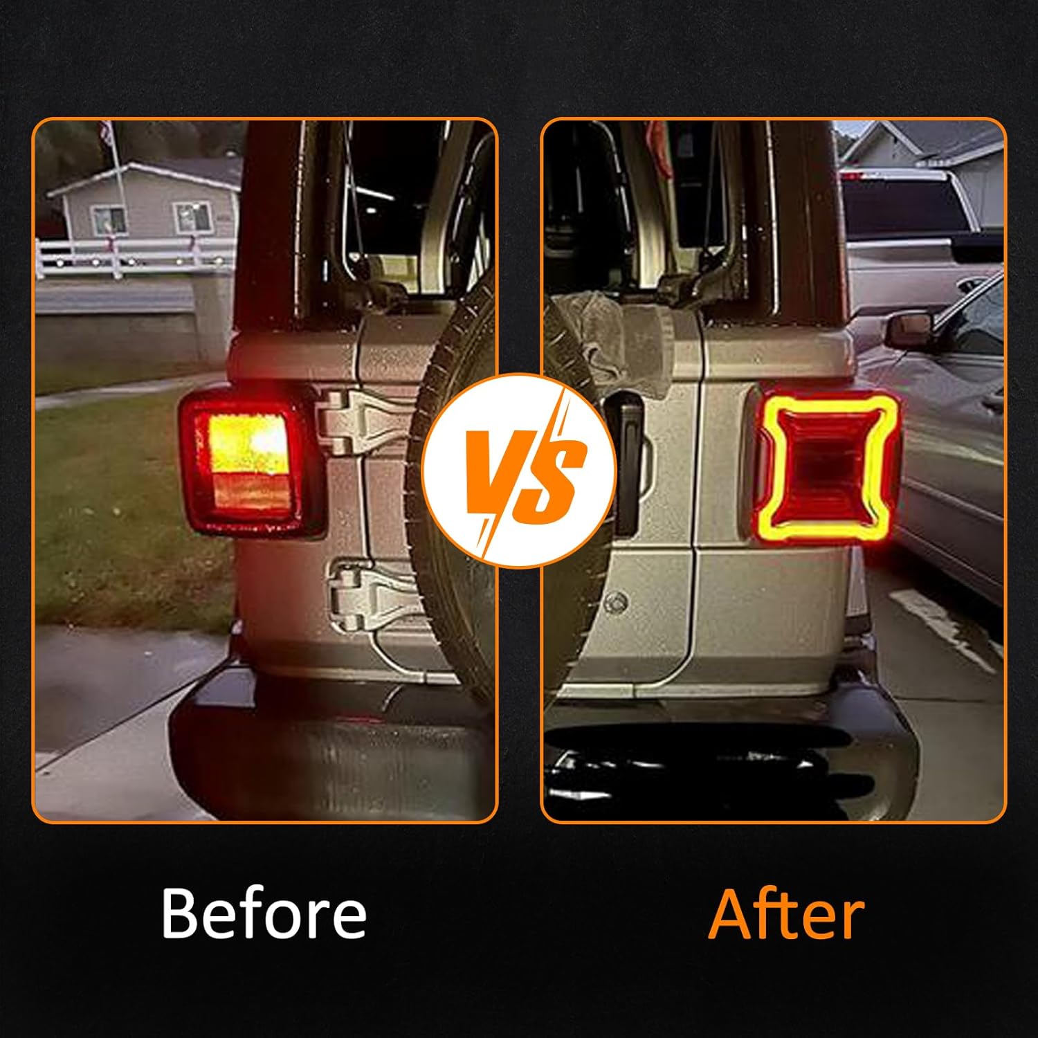 Wrangler JL Tail light, Wrangler JL Tail Light Compatible with Jeep Wrangler JL 2018-2024, Brake Light Reverse Light Turn Signal Lamp Daytime Running Lamps DRL Side Marker Light Assembly