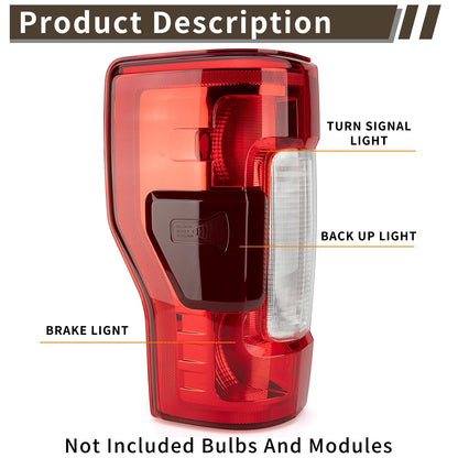 Tail Light Assembly Compatible With Ford F250 F350 Super Duty 2017 2018 2019