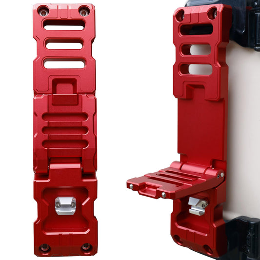 Aluminum Alloy Folding Door Hinge Step Compatible with Jeep Wrangler JK JKU JL JLU Gladiator JT 2007-2023(Not fit 2021 Gladiator)