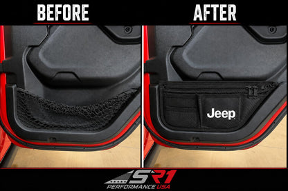 Front & Rear Door Storage Bags for Wrangler JL 2018-2027 & Gladiator JT 2020-2027