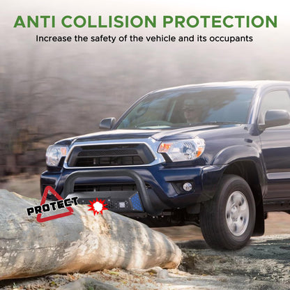 Bull Bar Fit with LED Light & w/License Plate Bracket for Toyota Tundra 2022-2026  (Note:Doesn't fit Front Radar Models)