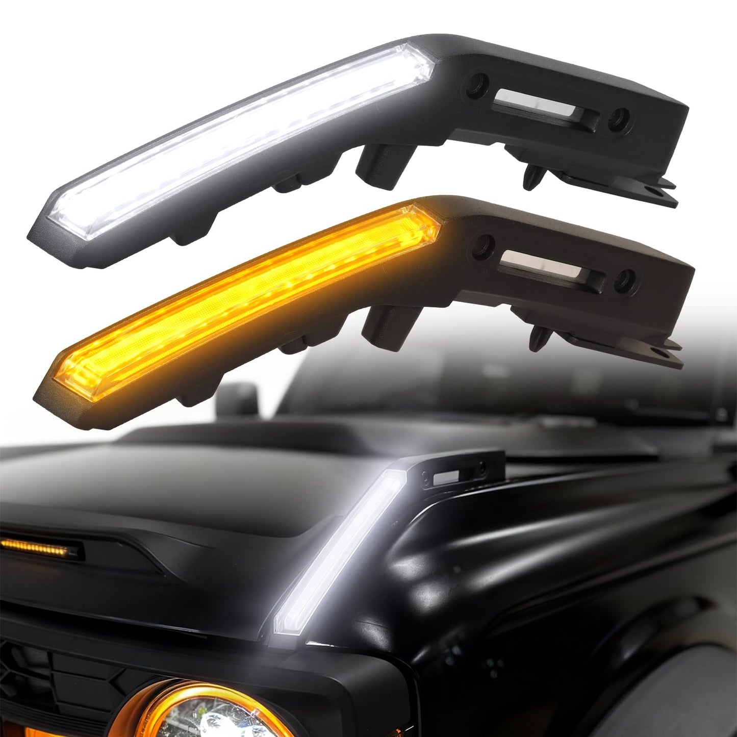 Fog Lights Modular Bumper for Ford Bronco 2021-2026 (with 5 LEDs)