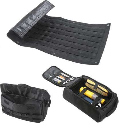 Tailgate Tool Kit Storage Bag Organizer Racks for 2007-2018 Jeep Wrangler JK JKU 2018-2019 JL JLU, Canvas, 3PCS - OMOTOR