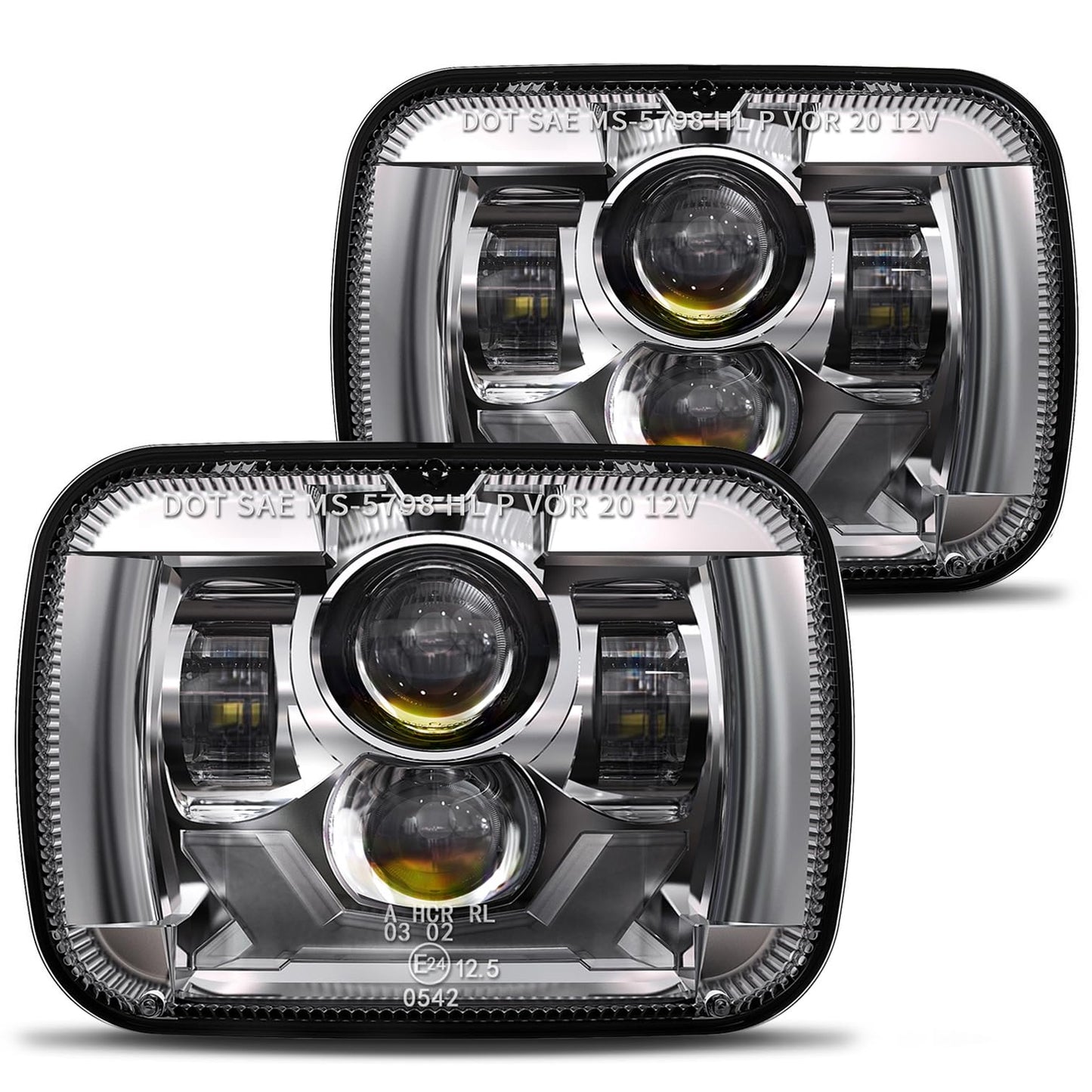 2022 180W 1000% Bright H6054 5x7 7x6 Led Headlights Compatible with Jeep Cherokee XJ Wrangler YJ [ DOT][Anti-glare][DRL Turn Signal][Hi/Low Sealed Beam] Ford Chevy GMC Toyota Nissan Dodge etc