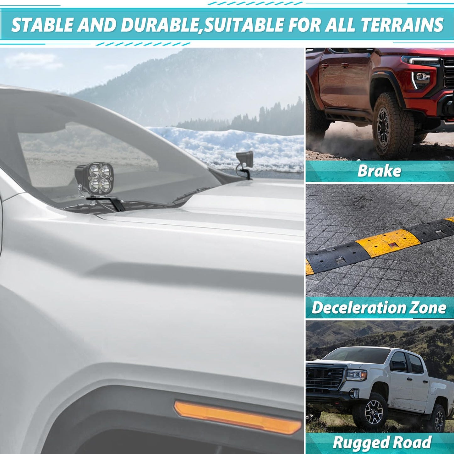 Ditch Light Brackets for Chevy Colorado/GMC Canyon 2023+