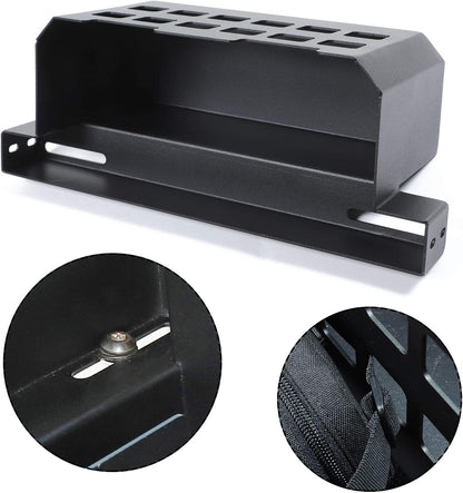 Rear Molle Panel Trunk Side Cargo Rack Shelf Organizer Storage Tray Basket Metal Cargo Holder for 1997-2022 Jeep Wrangler TJ JK JL