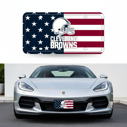 Rico Industries NFL Football USA Metal Auto Tag 6" x 12" - Great for Truck/Car/SUV