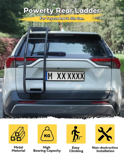 Aluminum Alloy Rear Ladder for Toyota RAV4 2019-2025