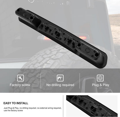 Kiwi Master Smoked LED 3rd Brake Light for 2021-2025 Ford Bronco Accessories Third Brake Light High Mount Stop Light