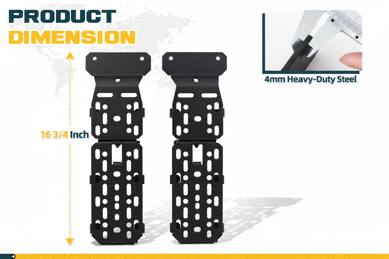 Truck Bed Rail Mount Holder Fit for Jeep Gladiator (JT) 2020-2026