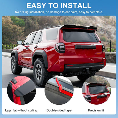 Xipoo Spoiler Compatible with 2025 Toyota 4Runner Trunk Lip Rear Roof Spoiler Glossy Black Trunk Wing Replacement for 2025 Toyota 4Runner Accessories