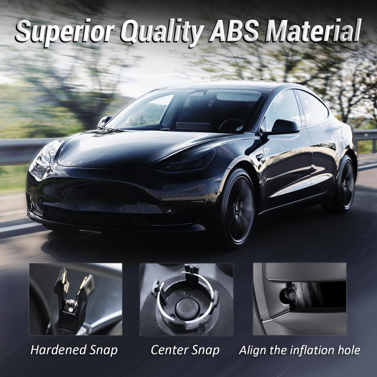 Hubcaps for Tesla Model Y Wheel Cover Hub Caps For Tesla Model Y 2021- 2024