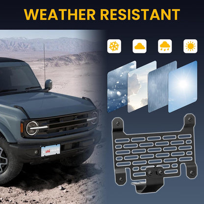 Front License Plate Holder Mount Compatible with Ford Bronco 6th Gen 2021 - 2026
