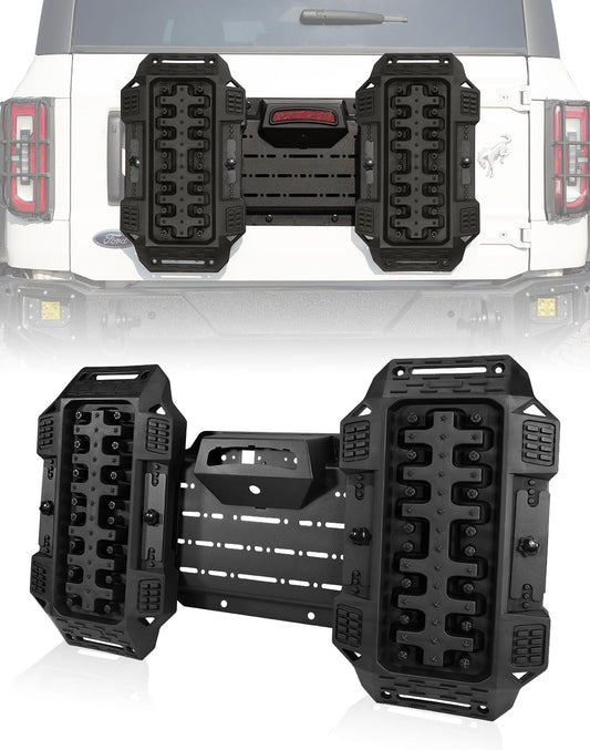 Rear Spare Tire Delete Frame w/Recovery Boards for Bronco 2021-2026