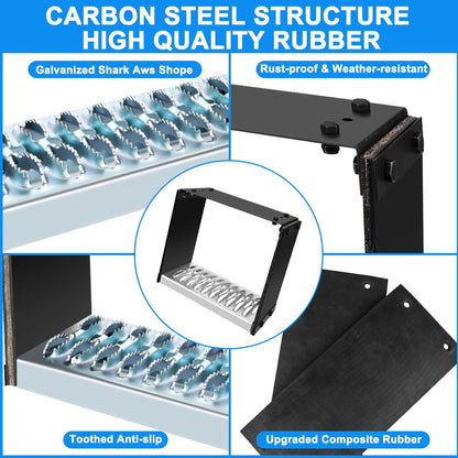 Universal Flexible Rubber Truck Step, Commercial Truck Accessories with 14" Wide x 10" Tall