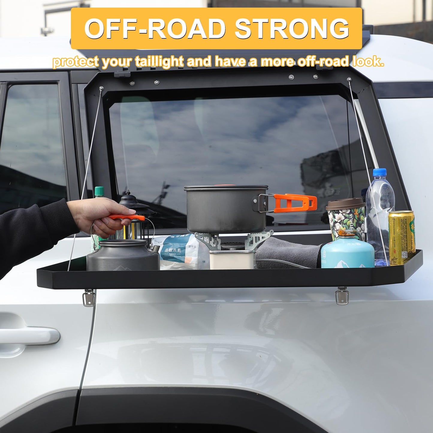 Rear Side Window Storage Molle Panel Compatible with Toyota Land Cruiser Prado 250 J250 LC250 2024 2025