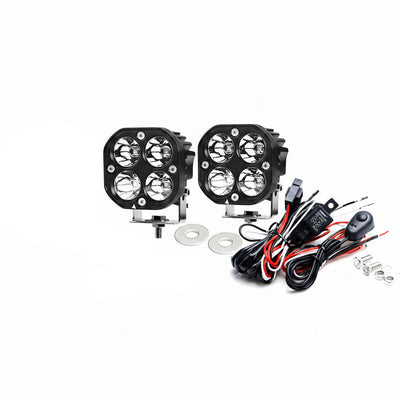 Clear Lens 20W High Power LED A-Pillar Lighting Kit Compatible with 2021-2026 Ford Bronco
