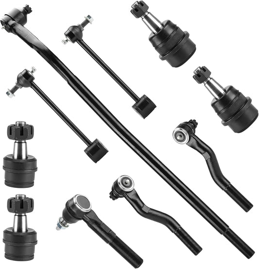 Front & Rear End Link Kit for Jeep Wrangler 2007-2017, Wrangler JK 2018, Driver & Passenger, Stabilizer/Sway Bar + Upper & Lower Ball Joint, Suspension DS300005 ES3624 ES800594 ES800593