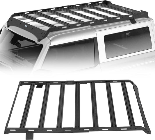 Roof Rack Full Length Cargo Carrier Basket Cross Bars for Ford Bronco 2-Door Hardtop  2021-2026  (Exclude Bronco Sport)