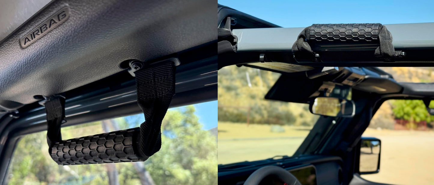 2 Pcs Grab Handles for Jeep Wrangler JL 2018–2026 Gladiator JT 2024–2026, Magnetic, Airbag Compatible