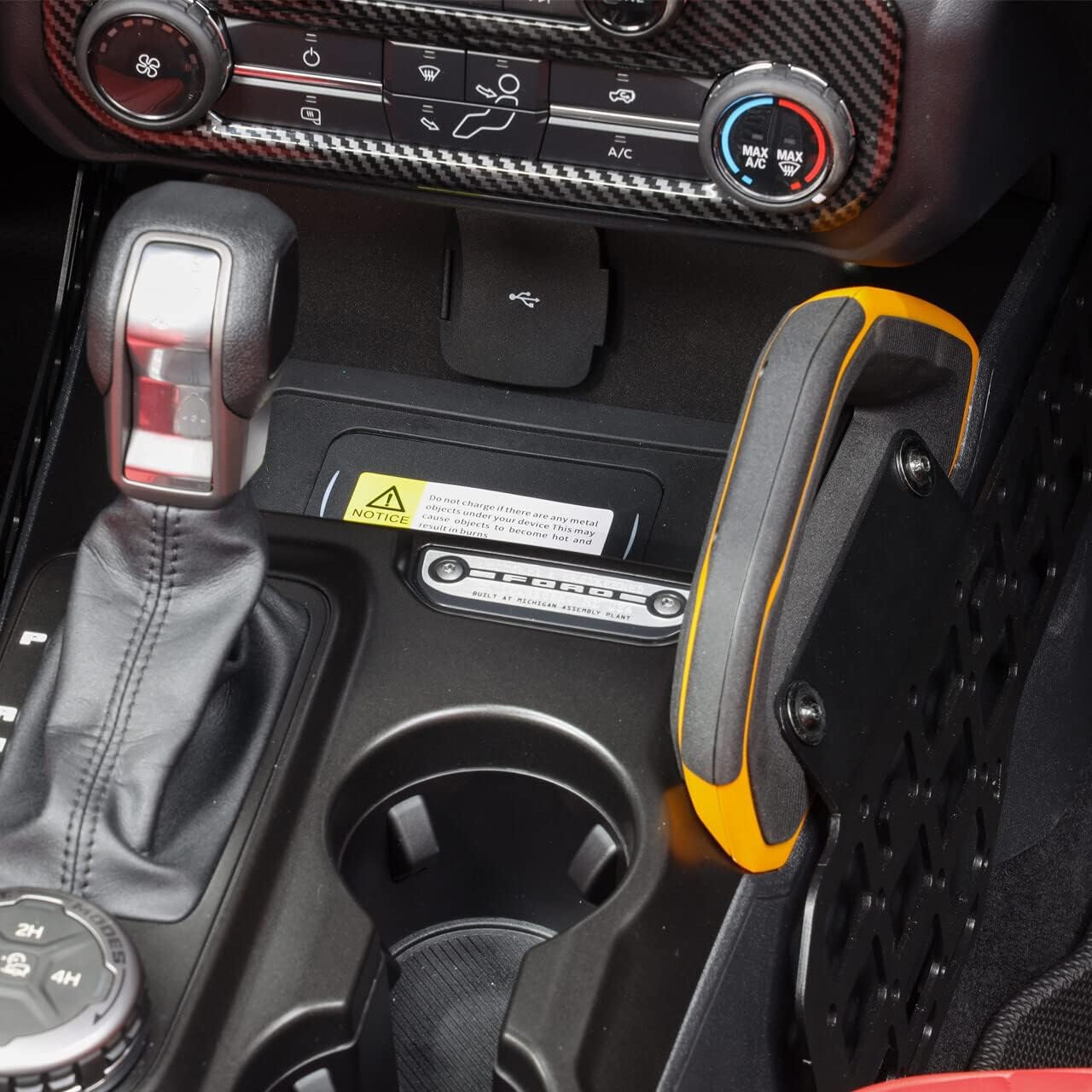 IAG I-Line Wireless Phone Charging Pad for Ford Bronco 2021+ w/LUX Package (Front Center Console)