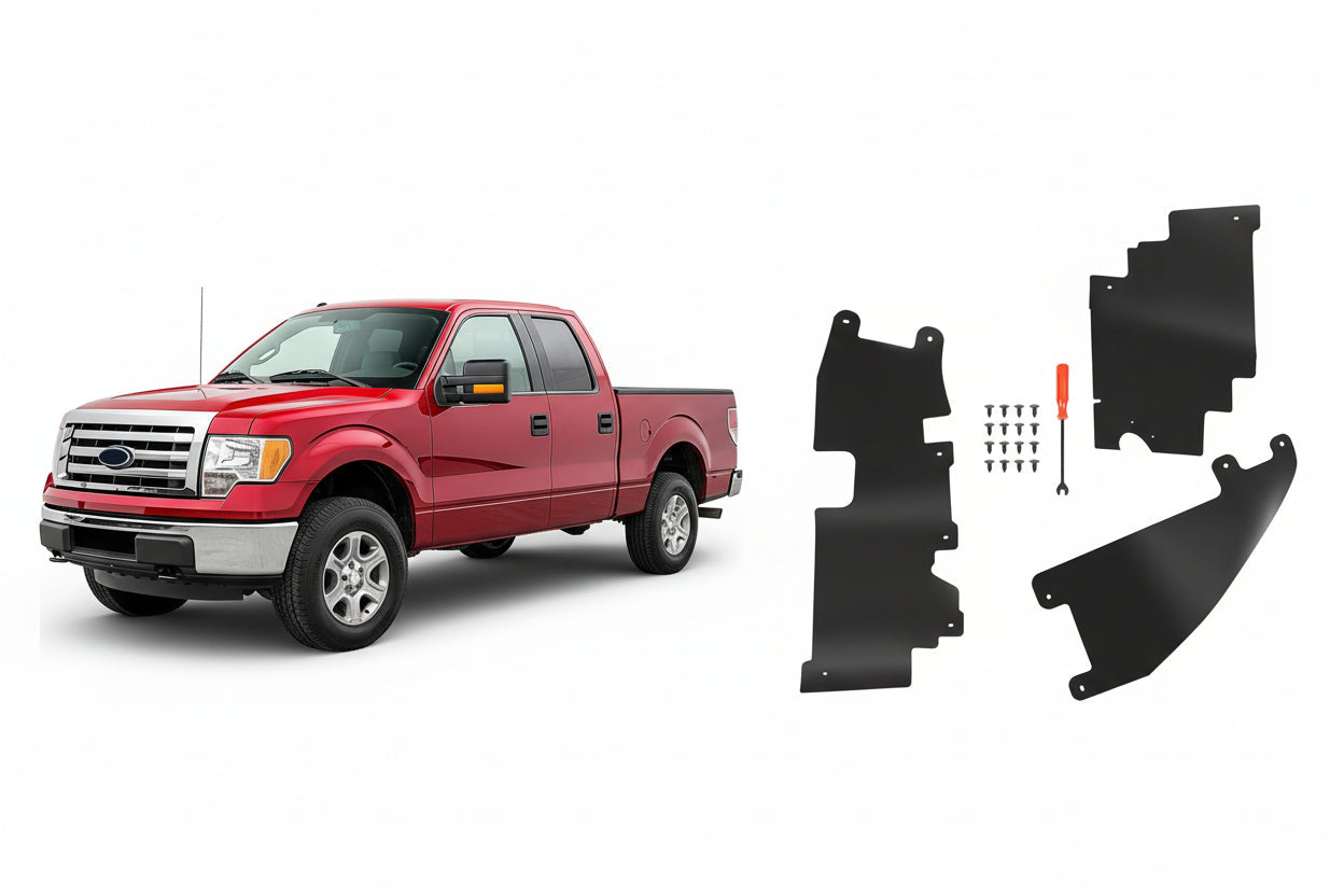 3 PCS Grille Air Deflector Compatible with 2009-2014 Ford F-150