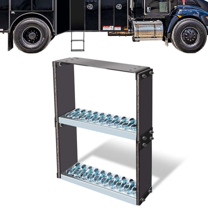 Universal Flexible Rubber Truck Step, Commercial Truck Accessories with 14" Wide x 10" Tall