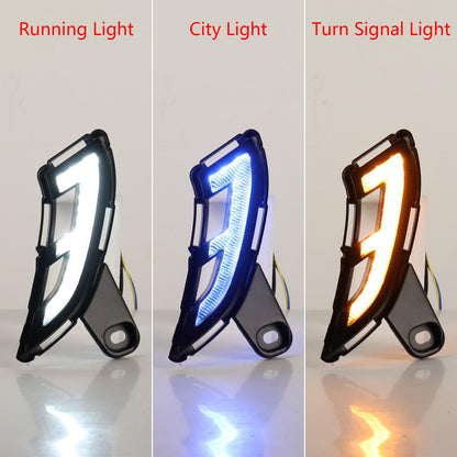 DRL Headlight for 2024-2025 Toyota LC250 Prado, Xenon White/Amber