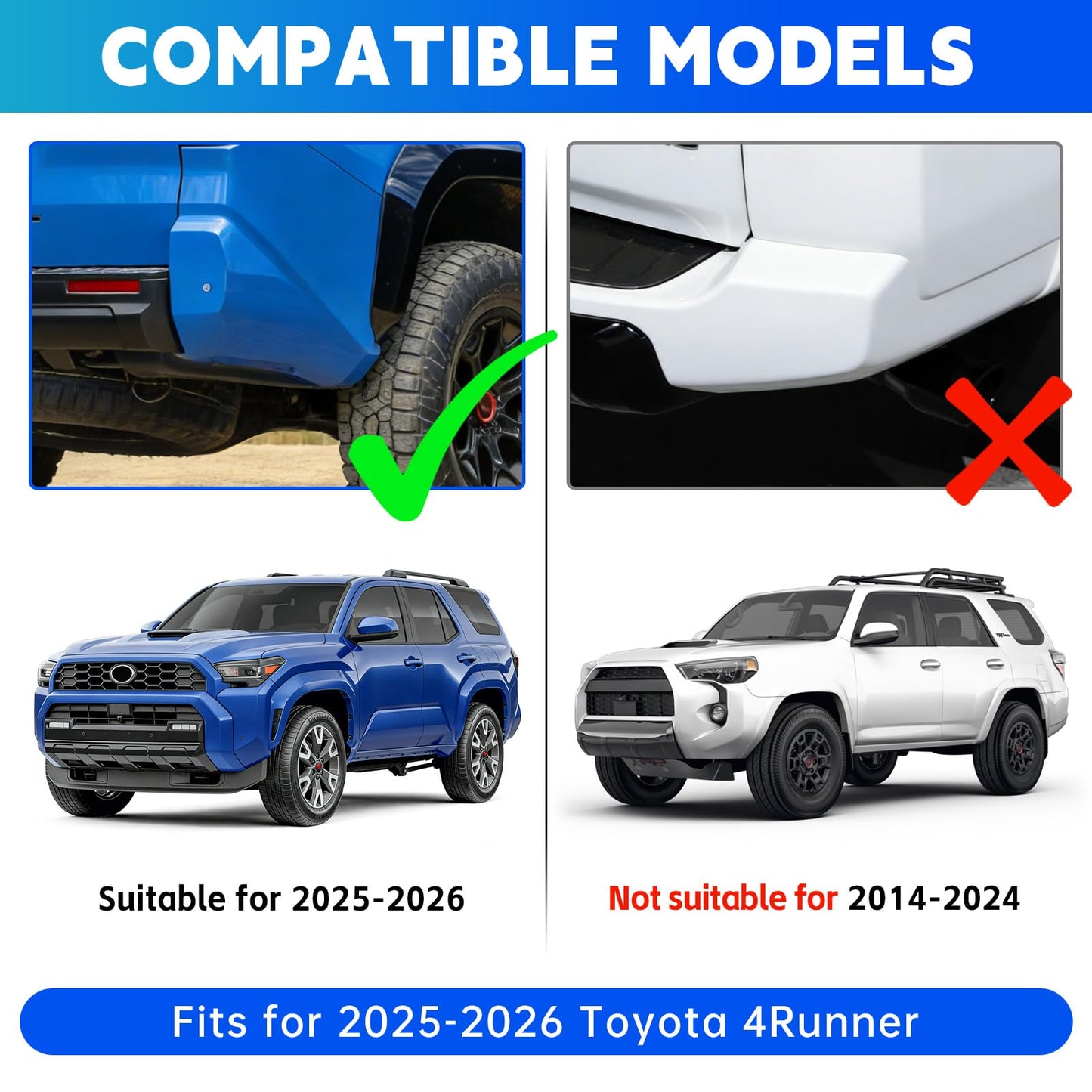Rear Bumper Cover Fits for 2014-2026 Toyota 4Runner