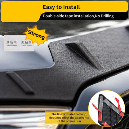 Hood Protector Compatible with 2010-2024 Toyota 4Runner Hood Shield TPE Hood Deflector Hood Guard for 2023 4 Runner Accessories