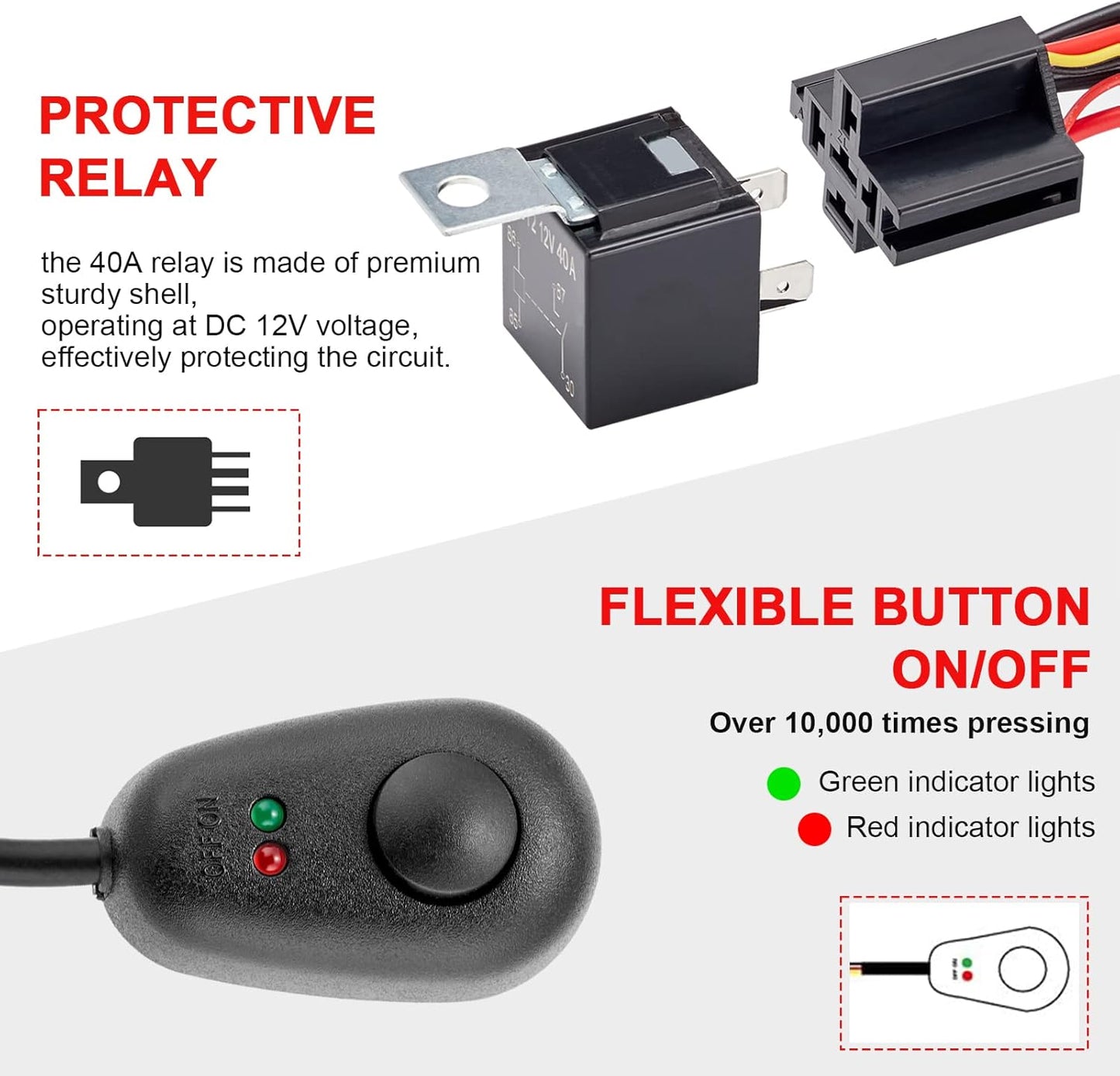 Dasen 42" 240W Curved LED Light Bar & Upper Roof Windshield Mount Brackets w/Wiring Kit Compatible with Toyota Tacoma 1995-2004, Fit 4Runner 1995-2002