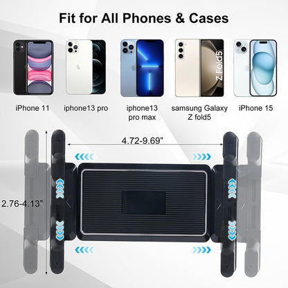 5 in 1 car Phone Holder, car Dashboard Windshield Phone Mount, Suitable for iPhone15 14 iPhone13 promax, Samsung Z Fold 5 4, All Smartphones