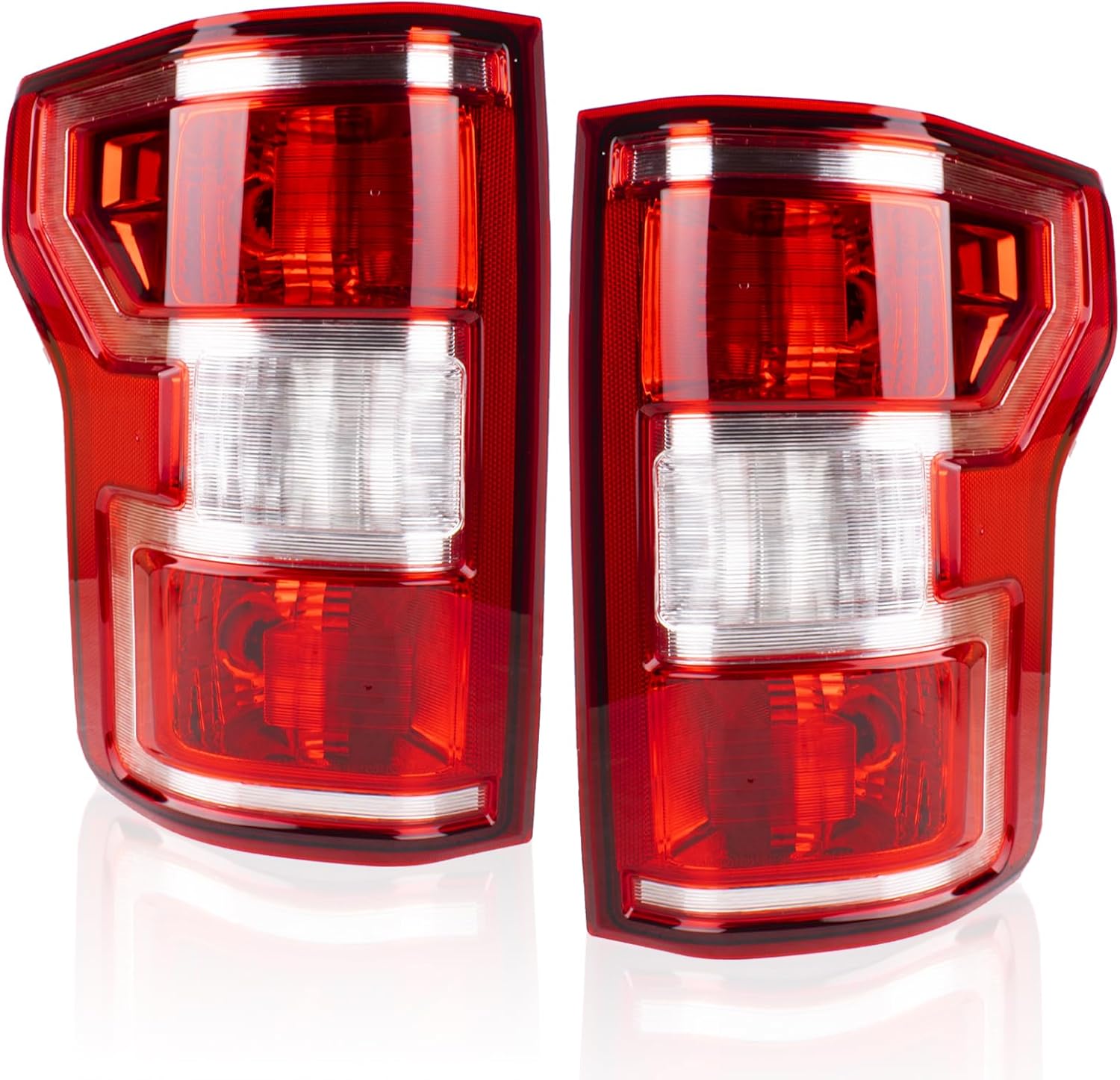 Tail Light for 2018-2020 Ford F-150 – Driver & Passenger Side Rear Brake Lamp, Includes Bulb & Harness