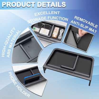 New Dash Tray Phone Holder Compatible with 2025 2026 Toyota Sienna 12.3" Screen (Not for LE Trim with 8" Screen)