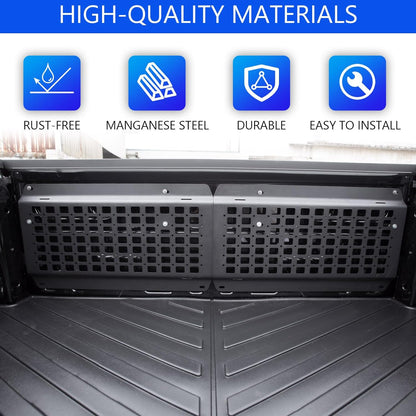 Tailgate Molle Panel Compatible with 2015-2023 F150 Tailgate Molle Panel Tailgate Table Truck Molle Bed Panel Replacement for 2015-2023 F150 Accessories - OMOTOR